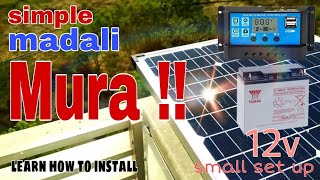 Paano maginstall ng Solar set up  Beginner friendly solar power generator [upl. by Dnivra817]