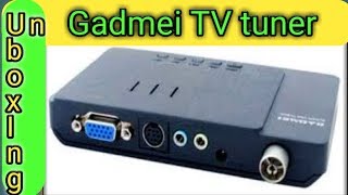 Gadmei TV tuner unboxing Best tv tuner [upl. by Anelhtak728]