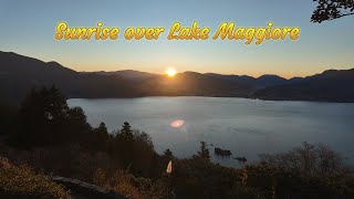 Sunrise over Lake Maggiore [upl. by Yatnuhs]