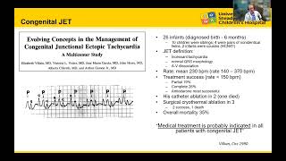 Junctional Ectopic Tachycardia Evolution of Management [upl. by Sjoberg]