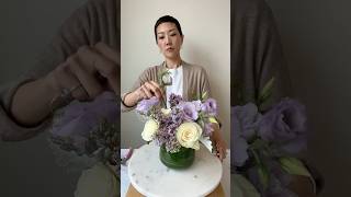 Flower arranging with lilacs My flower food combo bleach  sprite flowerarrangement flowers [upl. by Shirlene]