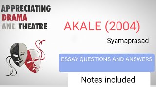 Akale paragraph essay questions and answerscalicutuniversity exampreparation [upl. by Stan]