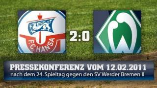 Pressekonferenz nach dem 24 Spieltag [upl. by Osbourne804]