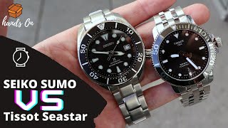 SEIKO PROSPEX SUMO SPB101J1 VS TISSOT SEASTAR 1000 POWERMATIC 80 T1204071105100 [upl. by Egiarc]