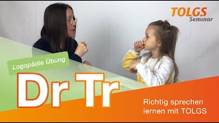 Logopädie Übung für Kinder – Lautbildung Dr Tr [upl. by Anuqahs]