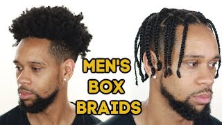 HOW TO MENS BOX BRAIDS on TYPE 4 NATURAL HAIR [upl. by Mccandless]