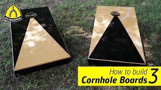 How to make Cornhole Boards Pt3 Building amp Attaching the Legs  KLINGSPOR Abrasives USA [upl. by Crofoot]