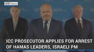 ICC applies for arrest warrants for Israeli PM Hamas Leaders [upl. by Ytsirhk]