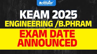 KEAM 2025  Engg  BPharm Exam date Announced [upl. by Yreved]