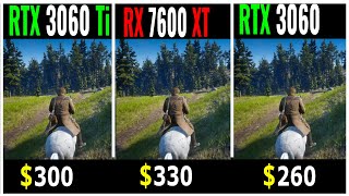 RX 7600 XT vs RTX 3060 Ti vs RTX 3060  Test in 20 games at 1080P 1440P 4K [upl. by Ibba424]