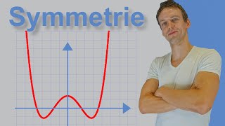 Symmetrie  Kurvendiskussion 6  Achsensymmetrie und Punktsymmetrie  Graphisch und rechnerisch [upl. by Macur]