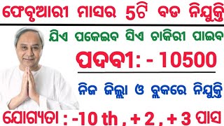 February Month Top Odisha Government Jobs 2024  Odisha Govt Jobs Recruitment 2024 [upl. by Dayna]