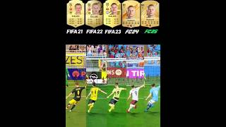 Evolution Of Haaland  Penalty Kicks From FIFA 21 To FC 25 penaltykick shorts erlinghaaland [upl. by Asyram]