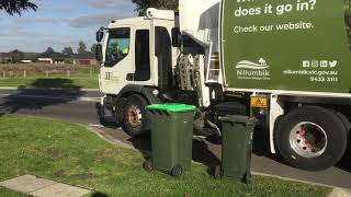 New nillumbik truck being trialed on whittlesea green waste [upl. by Annaili]