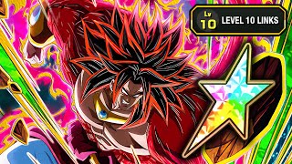 100 new int limit breaker ssj4 broly level 10 links showcase Dragon Ball Z Dokkan Battle [upl. by Akimet125]