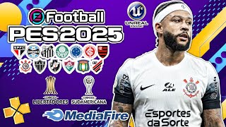 INCRÍVEL Como Baixar E Instalar eFootBall PES 2025  PPSSPP  SULAMERICANO L1NK DIRETO  MEDIAFIRE [upl. by Naehs]