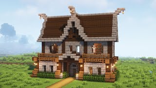 Minecraft How to Build a Medieval House Minecraft Tutorial [upl. by Meta]