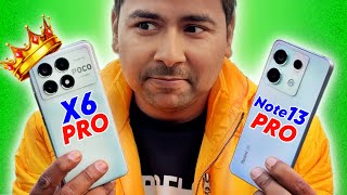 Poco X6 Pro 5g Vs Redmi Note 13 Pro  Lets Test  Camera Performance BGMI Gaming amp More 🔥 [upl. by Jed]