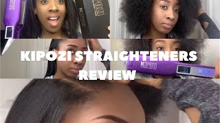 KIPOZI titanium hair straighteners review TYPE 4 NATURAL HAIR affordable [upl. by Assenev98]