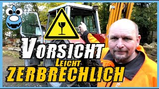 Neue Heckscheibe für den Schlepper🚜Brennholz für den Holzvergaser🔥und Lehmputz im Arbeitszimmer😀👍‍‍ [upl. by Baryram921]