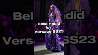 Bella Hadid Walking for Versace SS23 – Iconic Runway Moment [upl. by Eveam]