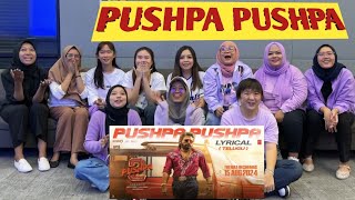 Girla Reaction on Pushpa 2 new song  KATAI ZEHER REACTION alluarjun pushpa2 [upl. by Anayrb]