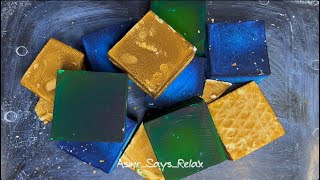 ASMR  Blue Green And Gold Crush [upl. by Rabin]