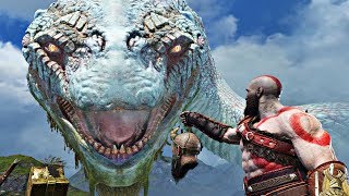 God of War 4  ALL World Serpent GIANT SNAKE Cutscenes God of War 2018 PS4 Pro [upl. by Yanahs]