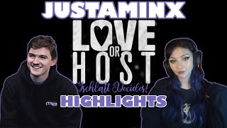 Highlights of LOVE OR HOST FT JUSTAMINX JSCHLATT DECIDES  Schlatt decides Minx LoH [upl. by Dagney121]