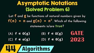 Asymptotic Notations Solved Problem 6 [upl. by Krispin810]