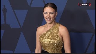 Scarlett Johansson arrives at 2019 Governors Awards in Hollywood [upl. by Wain]