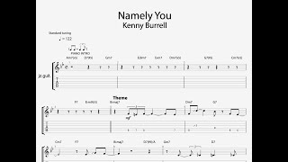 Namely You  Kenny Burrell  Custom Guitar Transcription  Custom Music Transcription [upl. by Anaud]