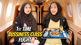 First Time Bussiness Class Flight Ka Travel🤩✈️Landed In Saudi Arabia🇸🇦Sistrology [upl. by Keriann]