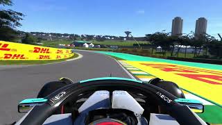 George Russell Interlagos Pole Lap  108825 brazilgp [upl. by Akenaj356]