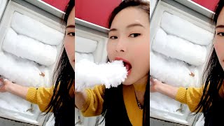 NEW RED FREEZER  FREEZER FROST EATING ICE EATING [upl. by Georgeanne895]