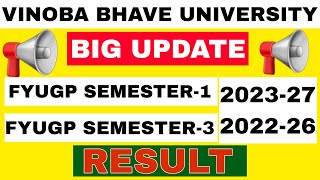 Vbu Exam Result  Semester Exam Result  fyugp Exam Result  Semester 1  3 Exam Result  2022 26 27 [upl. by Arda]