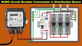 How to wire RCBO Breaker in Distribution board  RCBO Connection TheElectricalGuy [upl. by Torruella]