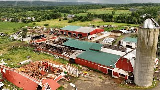 Town of Eden property owners vow to bounce back after farm was destroyed by possible tornado [upl. by Feetal518]