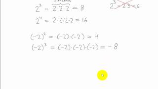 Matematikk 1P  017  Regnerekkefølge 3  Potenser [upl. by Drawdesemaj]