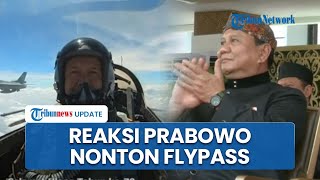 Reaksi Prabowo Subianto Melihat Atraksi Flypass Pertama Kali di IKN Tak Berhenti Tersenyum [upl. by Ynohta]