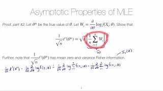 STAT 4520 Asymptotic Distribution of the MLE [upl. by Lamont]