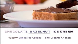 Vegan Chocolate Hazelnut Nutella Ice Cream in Ninja Creami [upl. by Reagan]