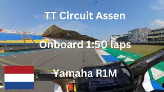 TT Circuit Assen onboard 150 laps  Yamaha R1 2015 [upl. by Niliac354]