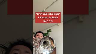 Paudert 24 etude no3 33 Bflat Rotary Trumpet トランペット 吹奏楽 trumpet practice shorts [upl. by Claus438]