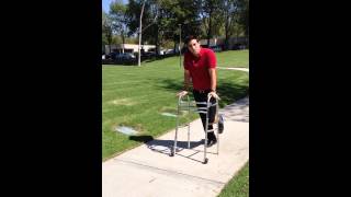 Non weight bearing Front Wheel Walker [upl. by Daveda]