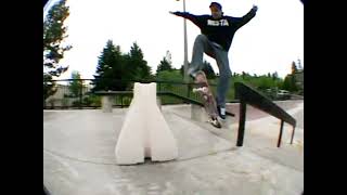 Kick flip over jersey barrier [upl. by Alyworth]