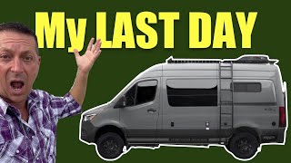 FINAL VANLIFE DAY Van Shower Dino Tracks in Storyteller Overland 4x4 Stealth Mode  Colorado 2023 [upl. by Sdlonyer]