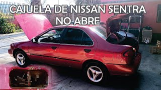 No abre cajuela de nissan sentra con la palanquita solucion [upl. by Delphine720]