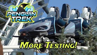 Seaworld Orlando Penguin Trek Testing Construction Update 6424 [upl. by Amabel]