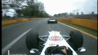 MT89 Formula1 2001 Melbourne GP Villeneuve and Ralf Schumacher Crash Onboard [upl. by Stortz987]